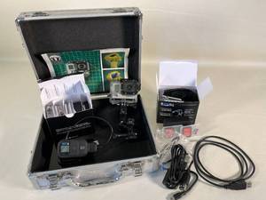 lot 57 image: Go Pro Hero 3 Black camera with accessories in case