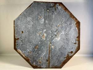 lot 58 image: vintage steel STOP sign