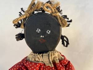 lot 42 image: vintage Fairfield Folk Art wooden doll