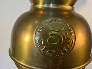 lot 74 image: Havana Cigars brass spittoon - reproduction