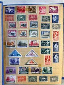 lot 95 image: vintage scrapbook of massive international stamp collection