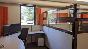lot 1 image: 4x Allsteel OptimizeConcensys Office Cubicles DeskPanels