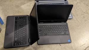 lot 10 image: Lot of 3x Chromebooks - DellAcer - USED WORKING -  NO CHARGERS