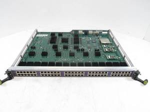 lot 70 image: Lot of 4x Extreme Networks 61030 G60T 60-Port 101001000Base-T RJ-45 Module Black Diamond USED