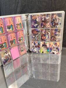1995 Assorted Brands Album Packed full of Minnesota Vikings Players Cards