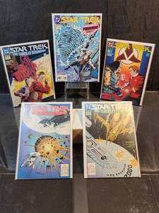 (5) Assorted DC Star Trek Comic Books