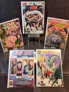 (5) Assorted DC Star Trek Comic Books