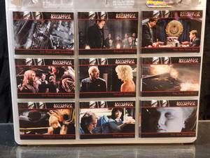 2009 Hand Collated Battlestar Galactica 63 Trading Card Set