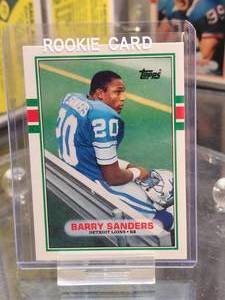 1989 Topps Traded Football Hand Collated 132 Card Set Which Contains the Barry Sanders Rookie Card #83T