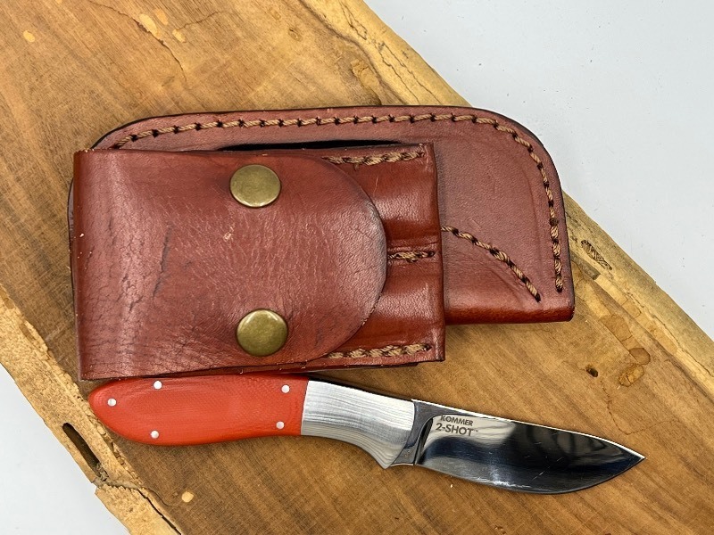 lot 27 image: Kommer CRKT Two Shot 2840 Knife with Sheath