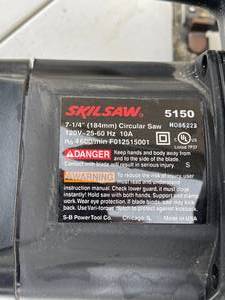 lot 226 image: Skilsaw 2.3 HP 7.25 Inch Circular Saw Model 5150