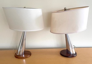 lot 50 image: 2 Nambe Lamps