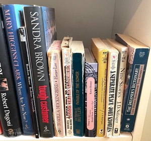 lot 83 image: Grand Grouping of Books and a White Bookshelf