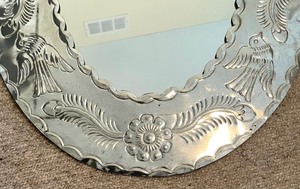 lot 82 image: Tin Framed Mirror from Mexico