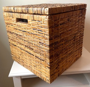 lot 91 image: Wicker Hinge Top Box