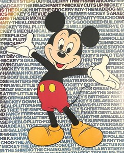 lot 84 image: Fantastic Framed Mickey Mouse Framed Print