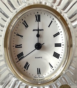 lot 92 image: Crystal Clock by Staiger of Germany