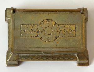 lot 93 image: Antique Brass Trinket Box