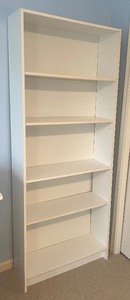 lot 109 image: Fabulous White Bookcase with Adjustable