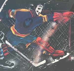 lot 119 image: Shot and Goal Framed Print by Terry Rose