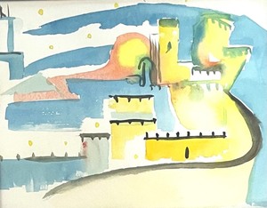 lot 146 image: Original Framed Watercolor Art
