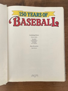 lot 169 image: 150 Years of Baseball Collectors Edition Book