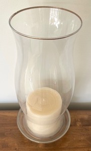 lot 176 image: Hurricane Candle Holder with Candle