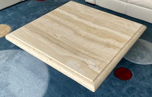 lot 4 image: Travertine Coffee Table