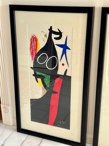 lot 5 image: Pair of Framed Joan Miro Prints