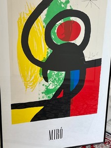 lot 15A image: Large Framed Miro Print