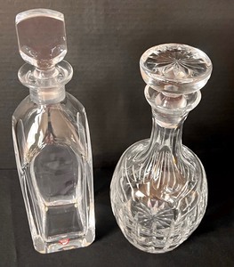 lot 18 image: Two Crystal Decanters including an Orefors Decanter