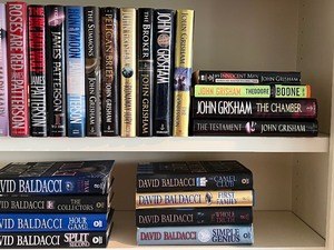 lot 25 image: Fiction Book Selection - Hardcover Books by David Baldacci, John Grisham & James Patterson