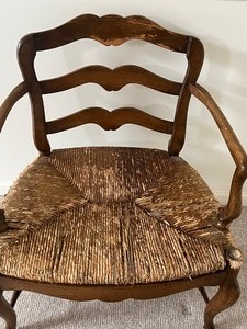 lot 27 image: Vintage Accent Wooden Armchair