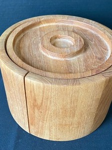 lot 43 image: Dansk Wooden Ice Bucket