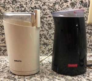 lot 314 image: Krups Expresso Machine and Two Coffee Bean Grinders