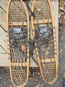 lot 34 image: Vintage Snow Shoes Lot of 3