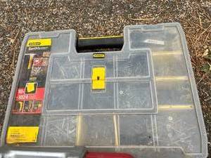 lot 53 image: Stanley Sortmaster & Assorted tools