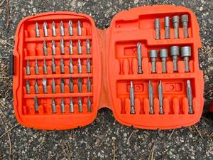lot 62 image: Black and Decker Drill Bits in case