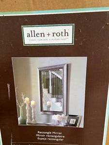 lot 75 image: NEW Allen & Roth Rectangular Mirror