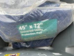 lot 10 image: Bin with Utility Blankets