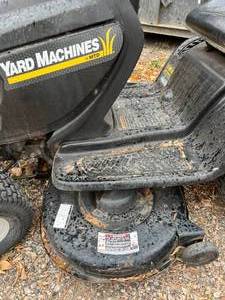 lot 100 image: MTD Riding Yard Machines Lawn Mower Working