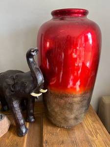 lot 6 image: Decor Vase, Glass Bottle, Skeleton Man, Faux Cactus & More