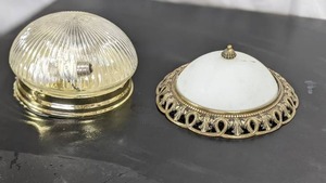 lot 73 image: Vintage Ceiling Lamp Chandelier and Flush Mount Light