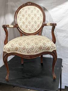 lot 74 image: Beautiful Louis XVI Style Provincial Accent Arm Chair