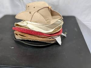 lot 85 image: 8 Awesome Hats - Straw and Cotton