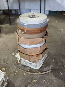 lot 88 image: Large Lot of 12 Large Yardage Wood Veneer Finishing Tape