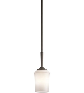 lot 50 image: Aubrey 1 Light 5 inch Olde Bronze Mini Pendant Ceiling Light in Incandescent (NIB)
