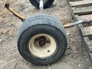 (1) 3,500# Trailer Axle With Springs, Wheels & Tires -- Good Condition