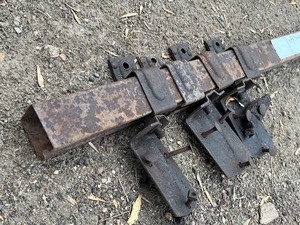 10ft Steel Door Track With Rollers