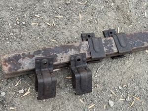 Antique 9ft Door Track With (4) Rollers